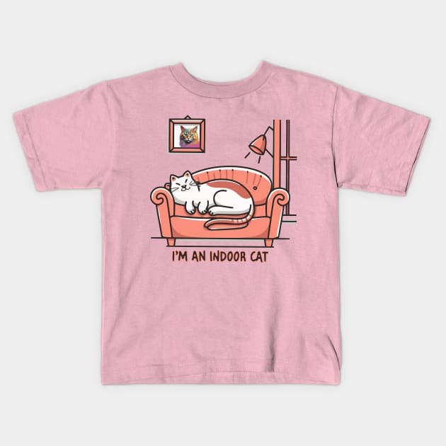 I'm an Indoor Cat Kids T-Shirt by Cheeky BB